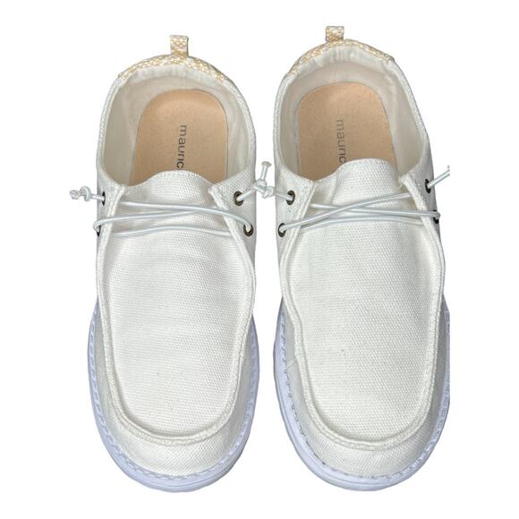 Maurices Sienna Slip Ons White/Tan Size 8 - Picture 2 of 7